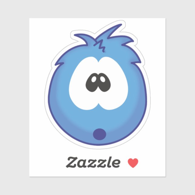 Sticker Surprised Blue Sneezie (Feuille)