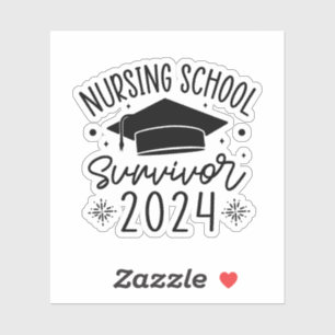 Sticker Survivant de l'école de soins infirmiers 2024, dip