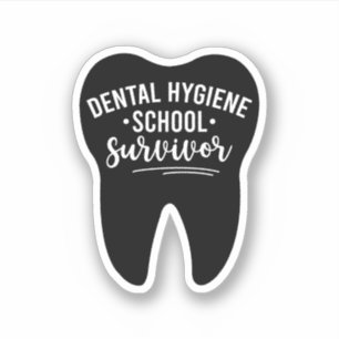 Sticker Survivant de l'école d'hygiène dentaire