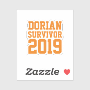 Sticker Survivant de l'ouragan Dorian