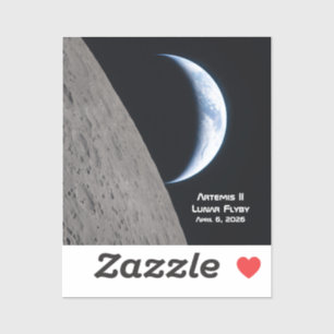 Sticker Survol lunaire Artemis II