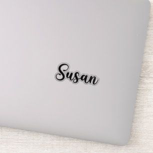 Sticker Susan Name - Calligraphie manuscrite