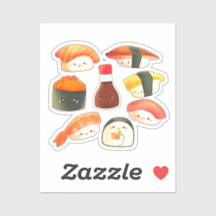 Sticker Sushi japonais mignon