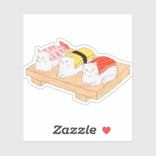 Sticker Sushimeow : la perfection dans un plat