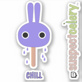 Sticker SuspectCelery™ pour Popsicle Bunny CHILL C