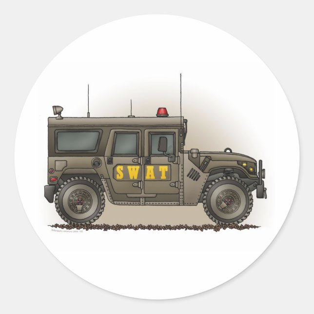 Sticker SWAT Team Hummer (Devant)