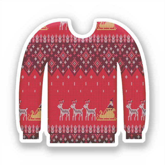 Sticker Sweat de vacances moche (Recto)