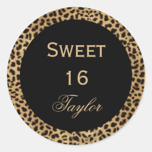 Sticker Sweet 16 Leopard