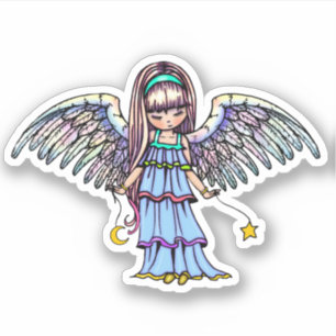 Sticker Sweet Angel tenant Star et Moon
