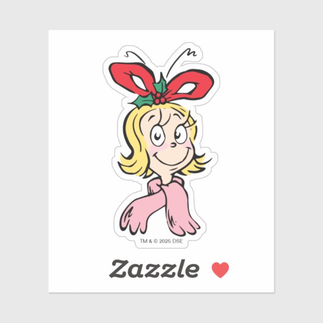 Sticker Sweet Cindy Lou Who Portrait (Feuille)