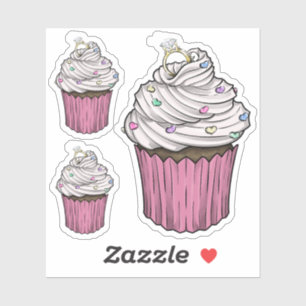 Sticker Sweet Proposition Cupcake