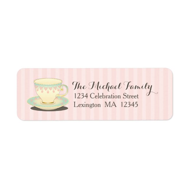 Sticker Sweetchic Teacup Teabag Party (Devant)