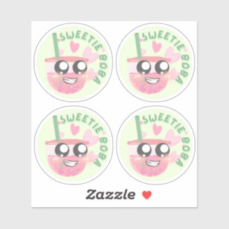 Sticker Sweety Boba- Pack de 4