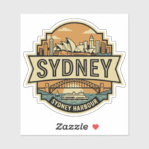 Sydney Skyline Australie Opéra Voyage Badge
