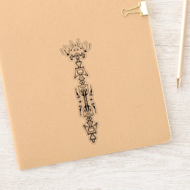 Sticker Symbole Abstrait (sceptre) v1 (Carnet)