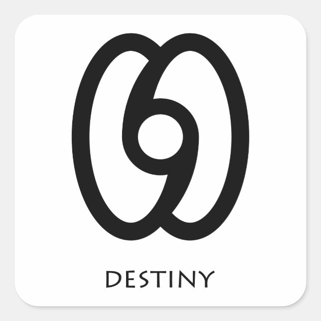 Sticker Symbole Adinkra Destiny ( Nkrabea ) (Devant)
