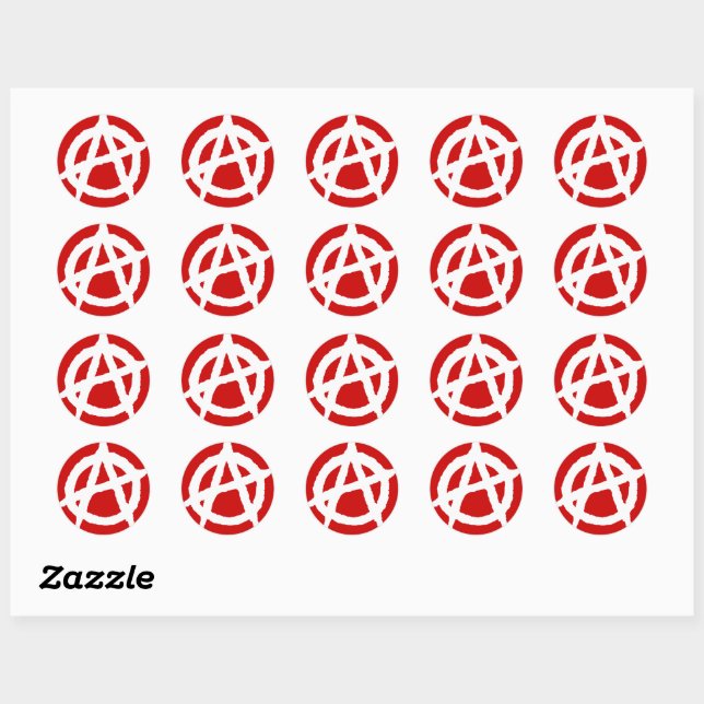 Sticker Symbole anarchique (Feuille)