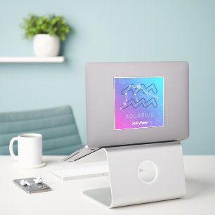 Sticker Symbole Aquarius Zodiac Star Horoscope Constellati