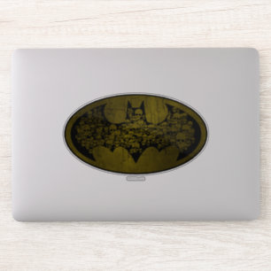 Sticker Symbole Batman   Crânes dans le logo de chaume