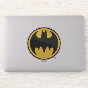 Sticker Symbole Batman   Logo du cercle jaune foncé