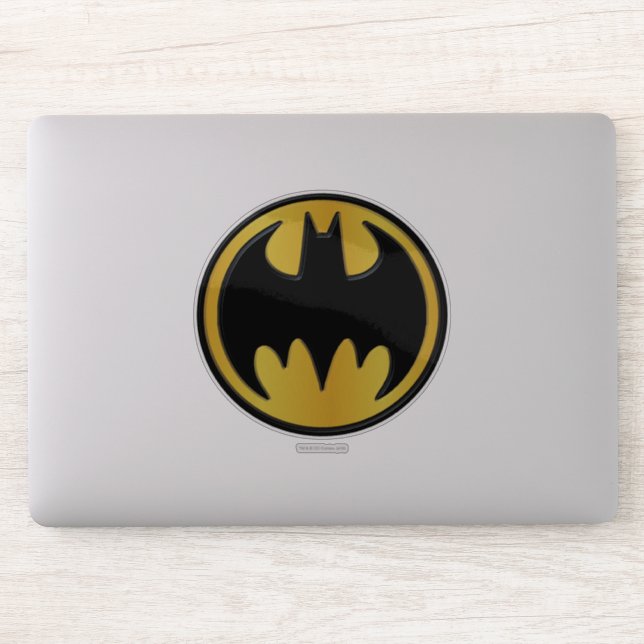 Sticker Symbole Batman | Logo rond classique (Ordinateur)
