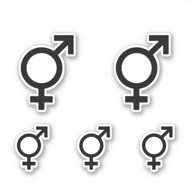 Sticker Symbole bigenre (Devant)
