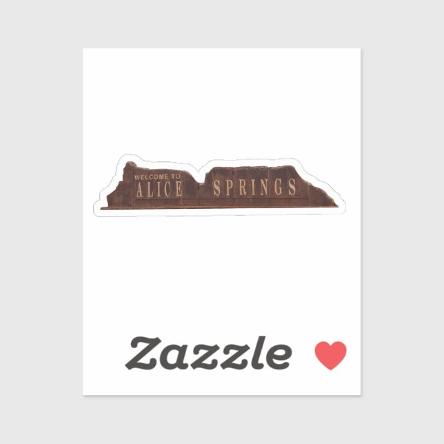 Sticker SYMBOLE D'ALice Springs Australie (Feuille)