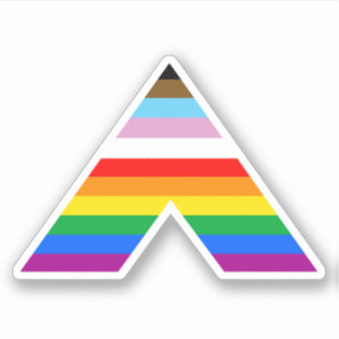 STICKER SYMBOLE D'ALLIANCE LGBTQ POC