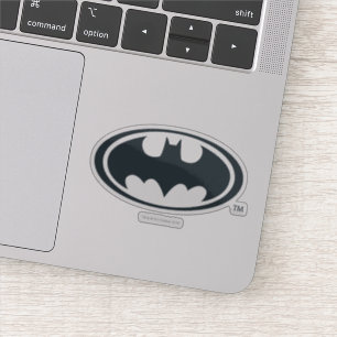 Sticker Symbole de Batman  Logo noir et blanc