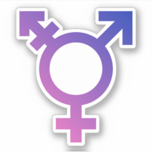 Sticker Symbole de fierté trans