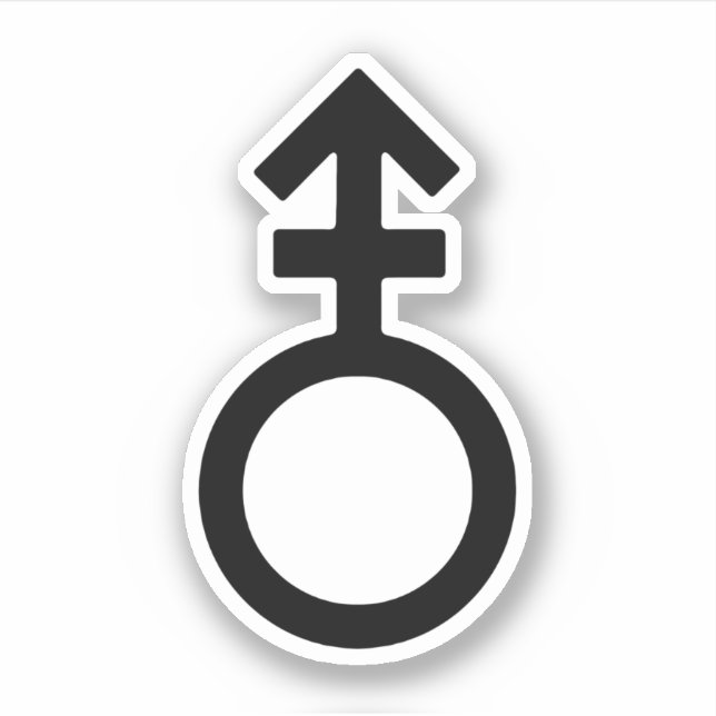 Sticker Symbole de genre androgyne (Devant)