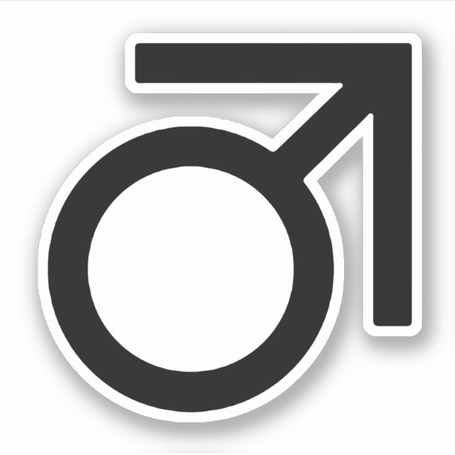 Sticker Symbole de genre Butch (Devant)