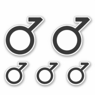 Sticker Symbole de genre demigarçon