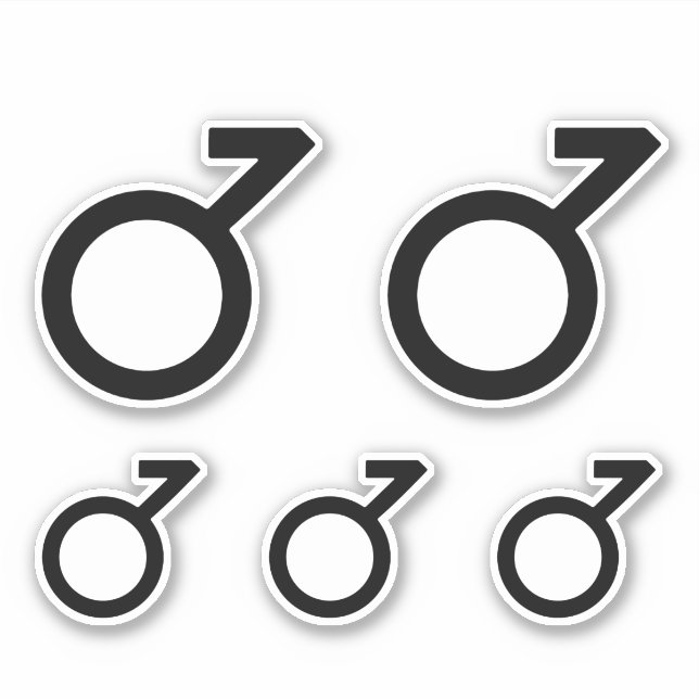 Sticker Symbole de genre demigarçon (Devant)