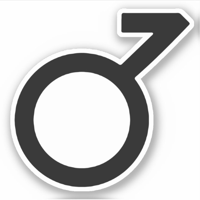 Sticker Symbole de genre demigarçon (Devant)