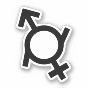 Sticker Symbole de genre fluide