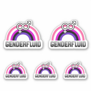 Sticker Symbole de genre fluide