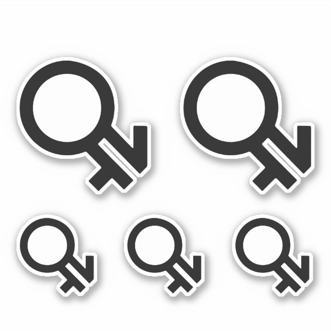 Sticker Symbole de genre intergenre (Devant)