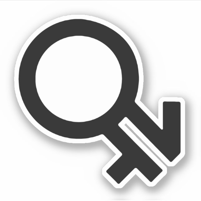 Sticker Symbole de genre intergenre (Devant)