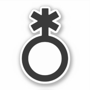 Sticker Symbole de genre non binaire