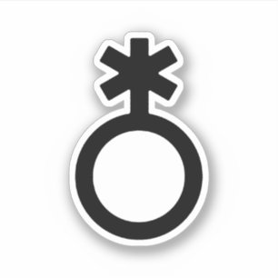 Sticker Symbole de genre non binaire
