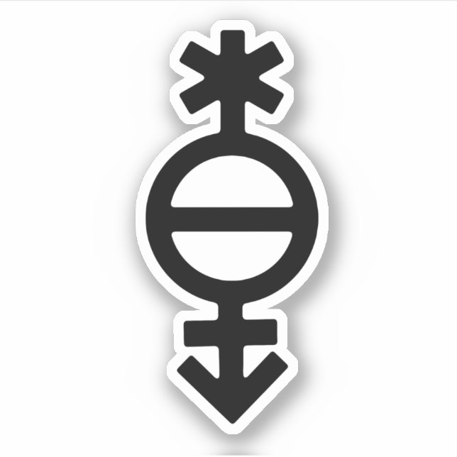 Sticker Symbole de genre pangender (Devant)