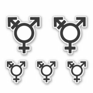 Sticker Symbole de genre transgenre