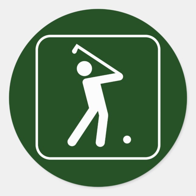 Sticker Symbole de Golf (Devant)