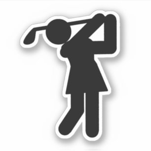 Sticker Symbole de golf féminin Sports