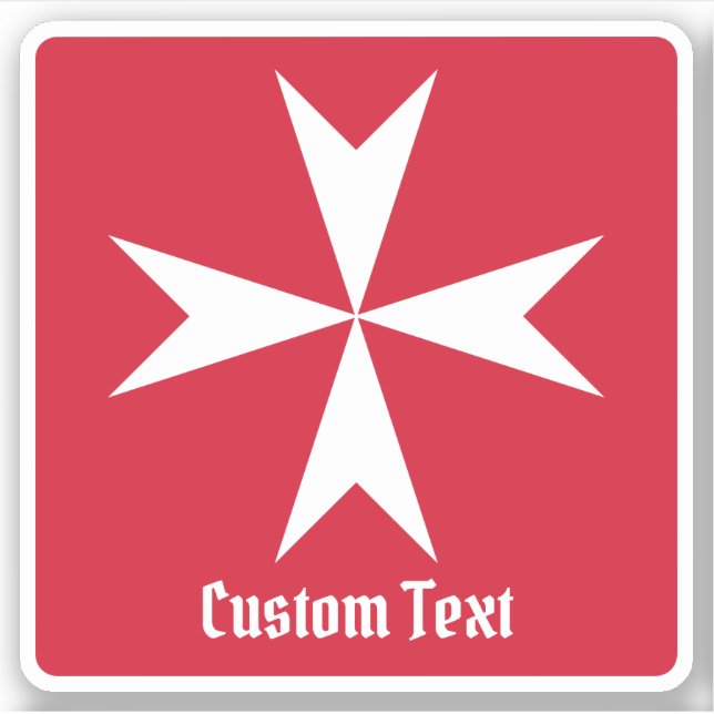 Sticker Symbole de la Croix de Malte (Devant)
