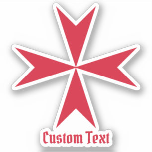 Sticker Symbole de la Croix de Malte