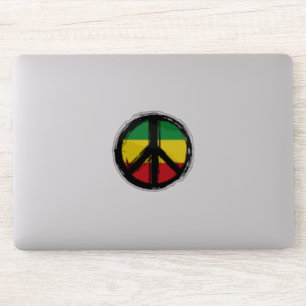 Sticker Symbole de la Paix avec le style de aggae