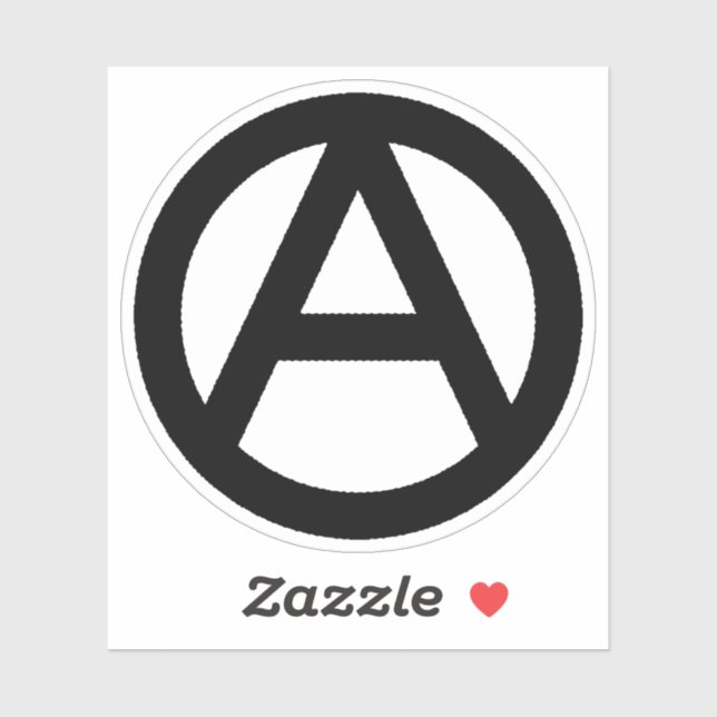 Sticker Symbole de l'anarchie (Feuille)
