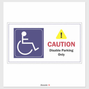 Sticker Symbole de l'autocollant pour fauteuil roulant - H